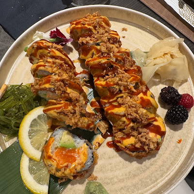 Plat servi chez TOM restaurant coréen, japonais et mongole, photographié par Danièle Bueche